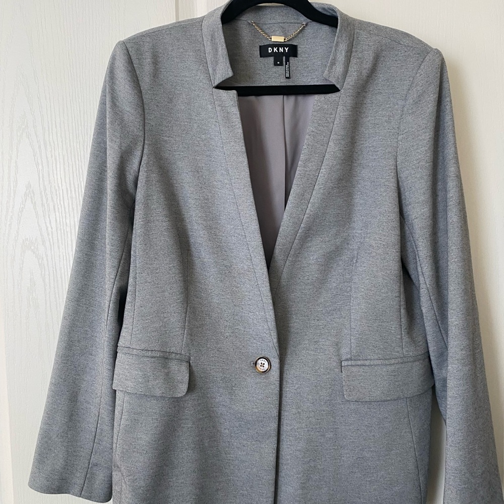 DKNY Women's Classic Gray Suit Jacket